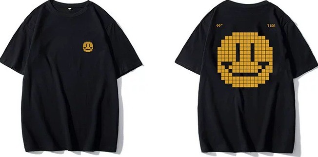 ペットペアルック バックスマイルTシャツ