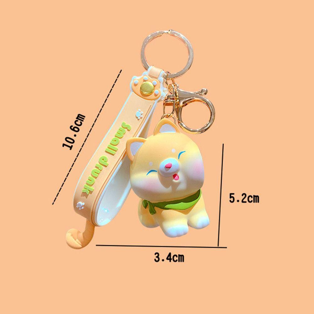 スマイル柴犬ペアキーホルダー【2点セット】