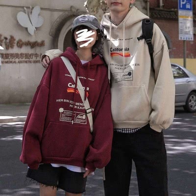 双子コーデ ペアルック ユニフォーム風お揃いパーカー