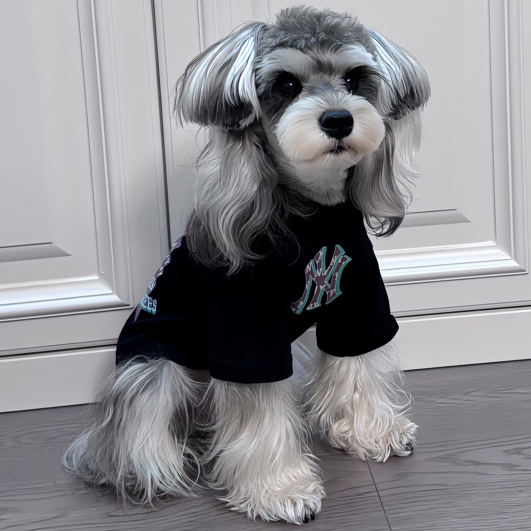 ペットペアルック ベースボール風 NYロゴTシャツ