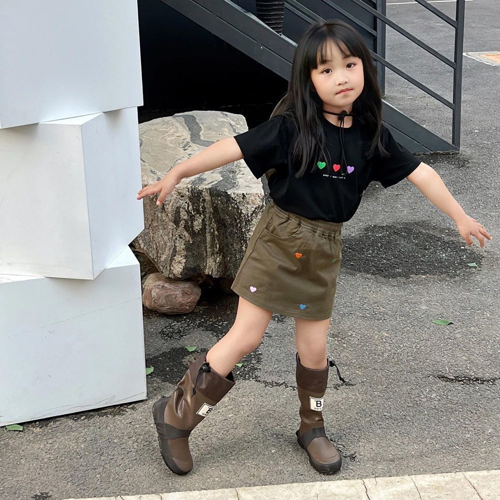 親子ペアルック トリプルハートTシャツ