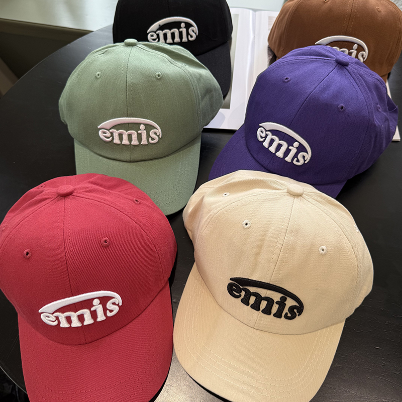 ペアルック 韓国クラシック刺繍 野球帽 (大きめサイズ/春夏対応)