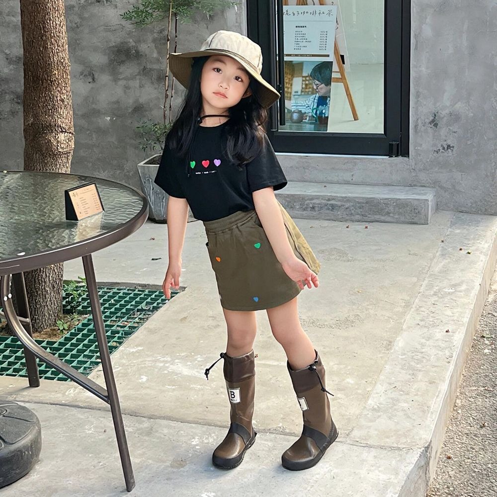 親子ペアルック トリプルハートTシャツ