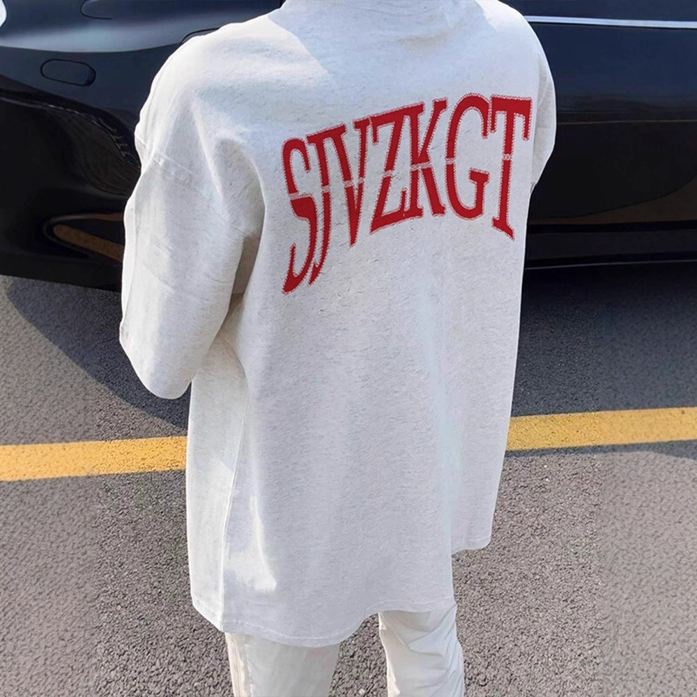 カップルペアルック インフィニティ メランジグレーTシャツ