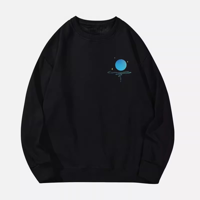 カップルペアルック ブルームーントレーナー