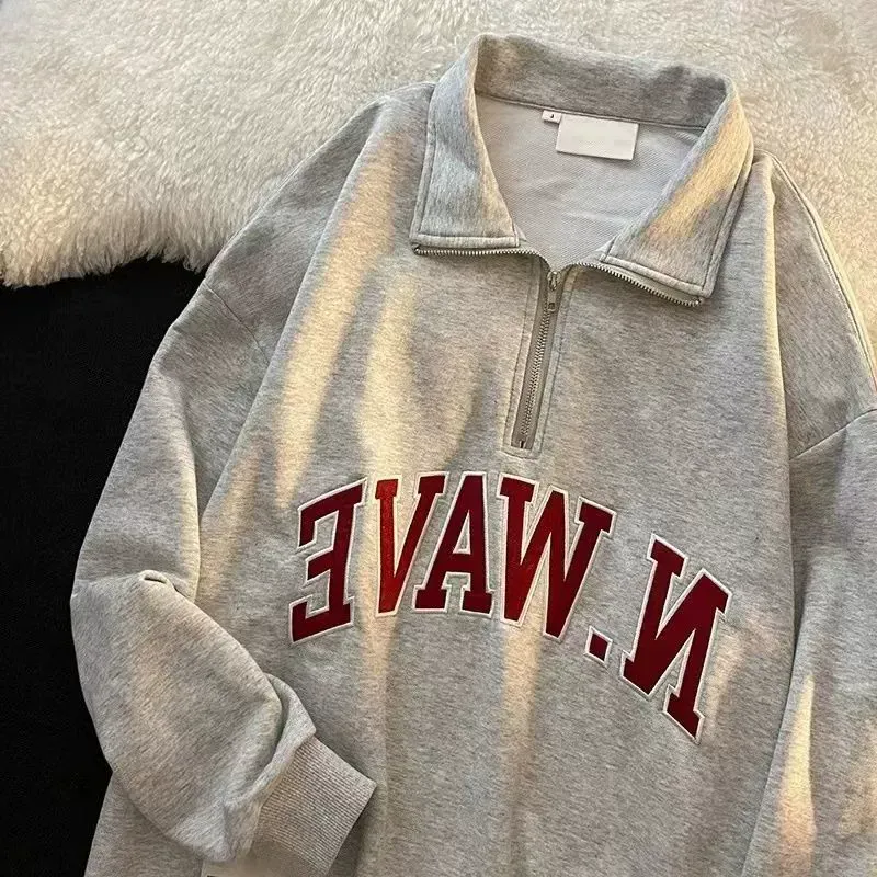 双子コーデ ペアルック ジップ付きトレーナー