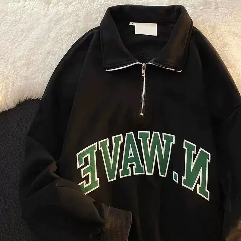 双子コーデ ペアルック ジップ付きトレーナー