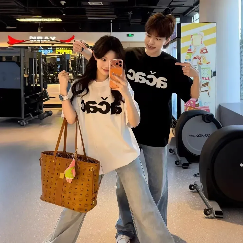 カップルペアルック acac ビッグロゴ オーバーサイズTシャツ