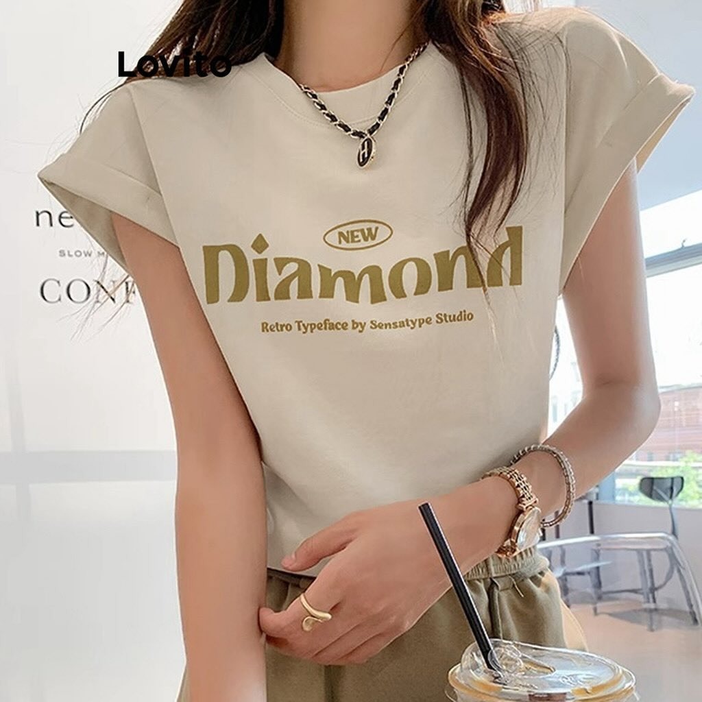 カップルペアルック ナチュラルリンク ロゴTシャツ