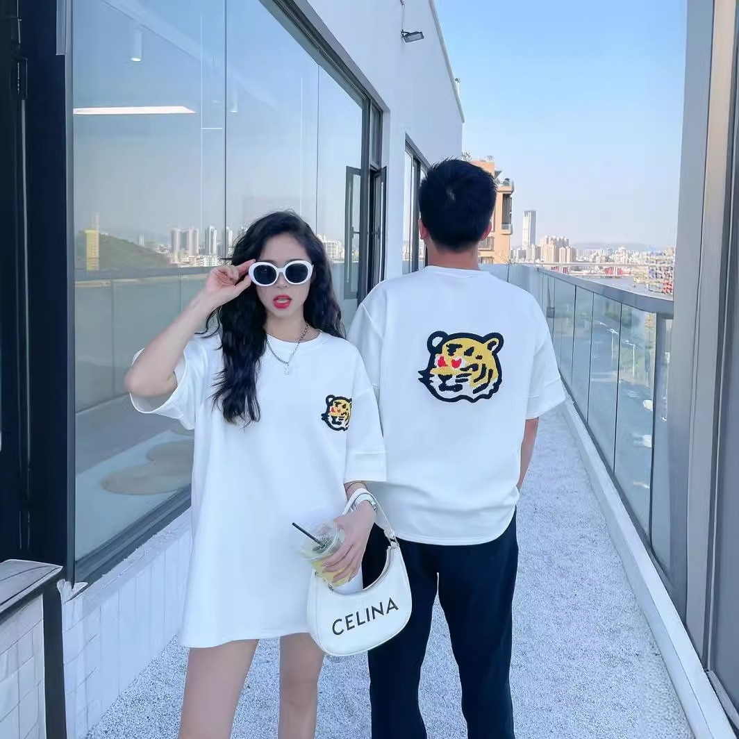 親子ペアルック タイガースマイルTシャツ