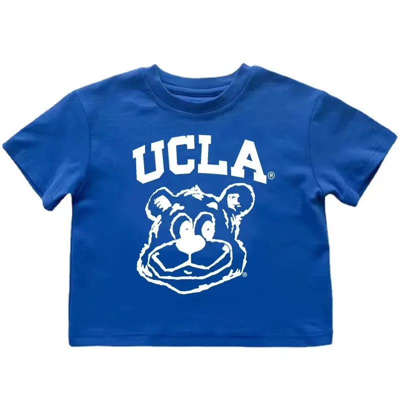 親子ペアルック アメカジ風 UCLAベア Tシャツ・ロンパース