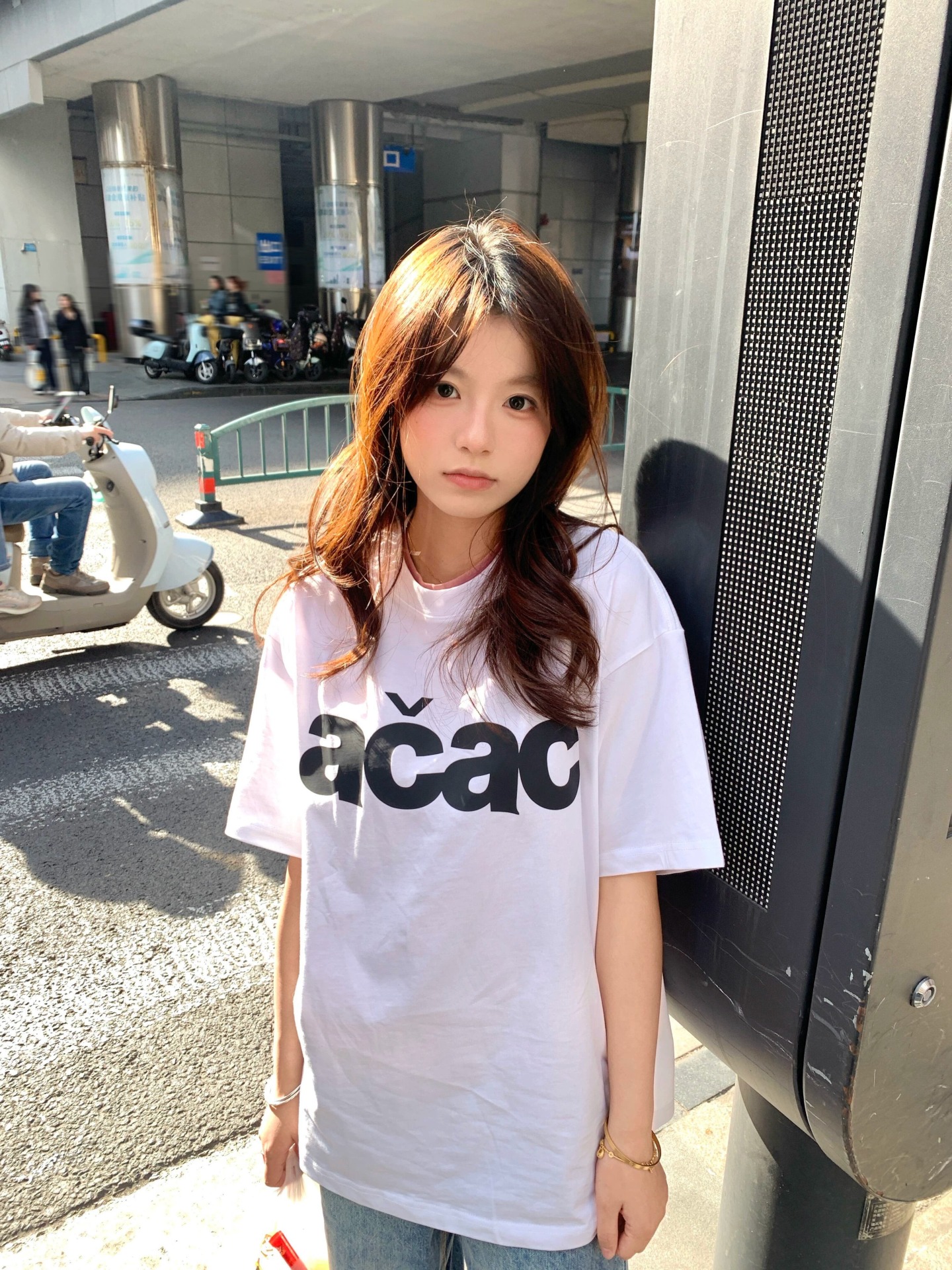 カップルペアルック acac ビッグロゴ オーバーサイズTシャツ