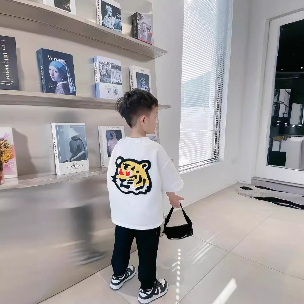 親子ペアルック タイガースマイルTシャツ