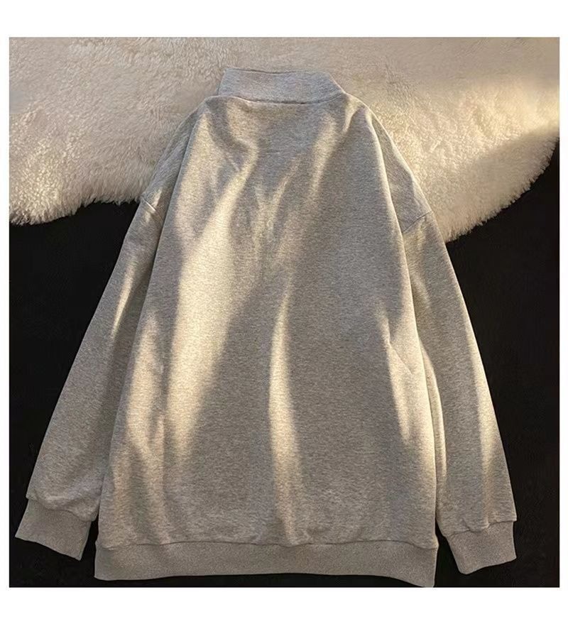 双子コーデ ペアルック ジップ付きトレーナー