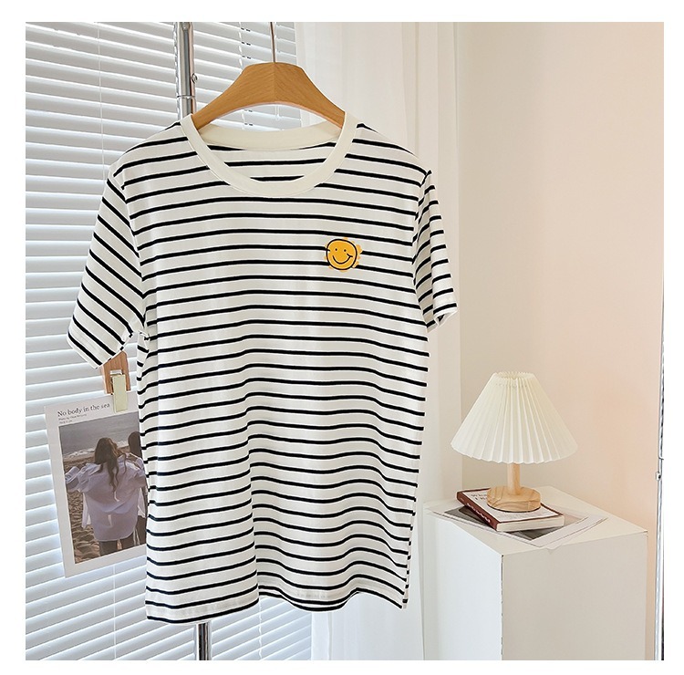 親子ペアルック ハッピースマイル・ボーダーリンクコーデ（Tシャツ / ポロシャツ / チュールワンピ / ロンパース）