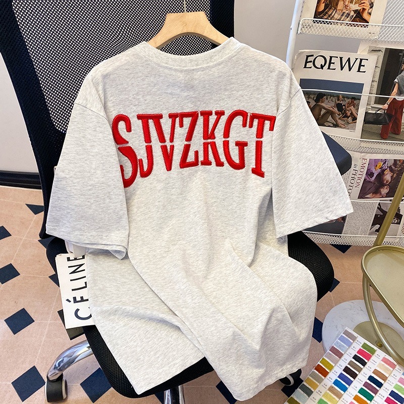 カップルペアルック インフィニティ メランジグレーTシャツ