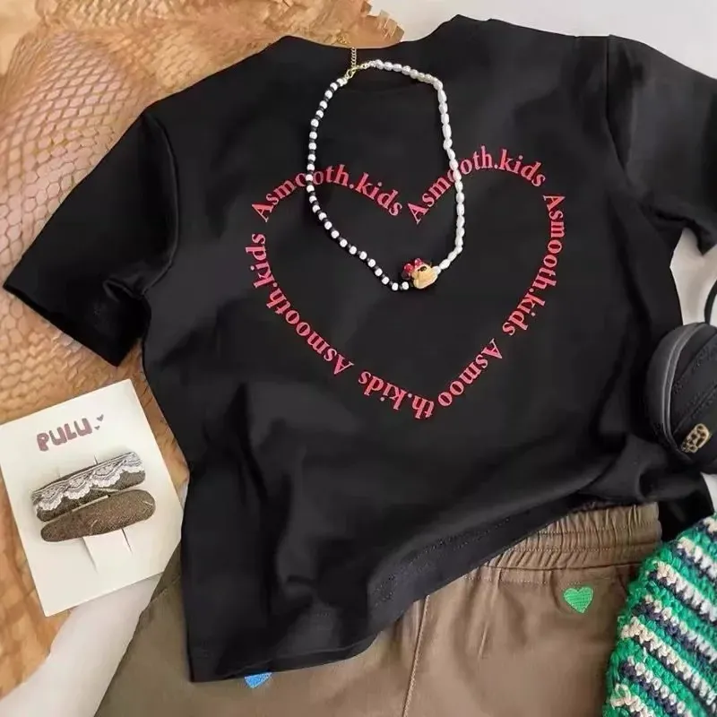 親子ペアルック トリプルハートTシャツ