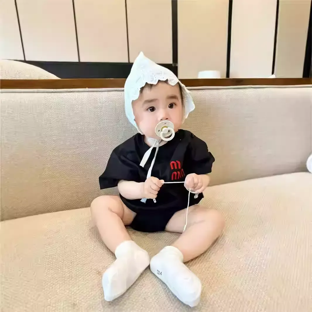 親子ペアルック MINハート Tシャツ・ロンパース