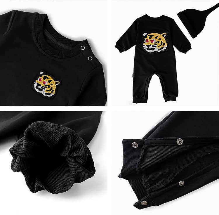 親子ペアルック タイガースマイル トレーナー・ロンパース
