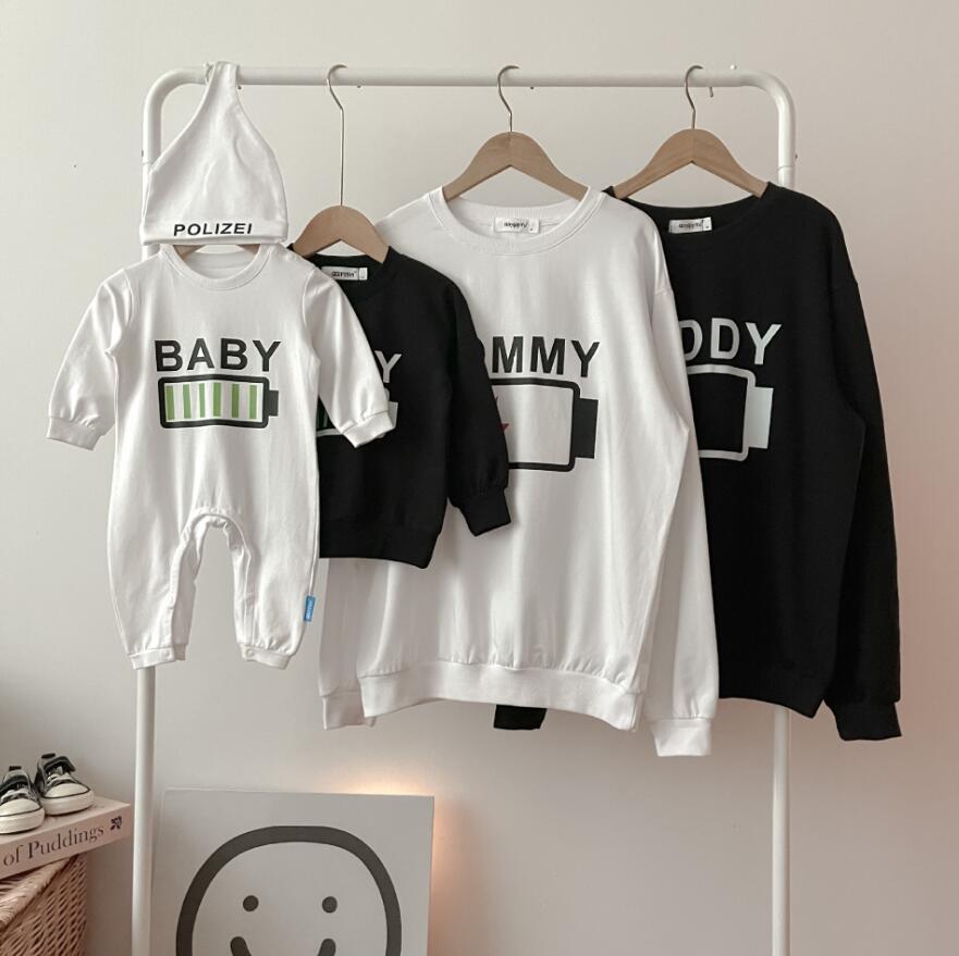 親子ペアルック Battery トレーナー・ロンパース