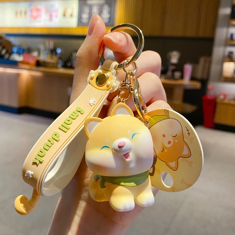 スマイル柴犬ペアキーホルダー【2点セット】