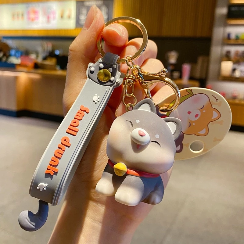 スマイル柴犬ペアキーホルダー【2点セット】