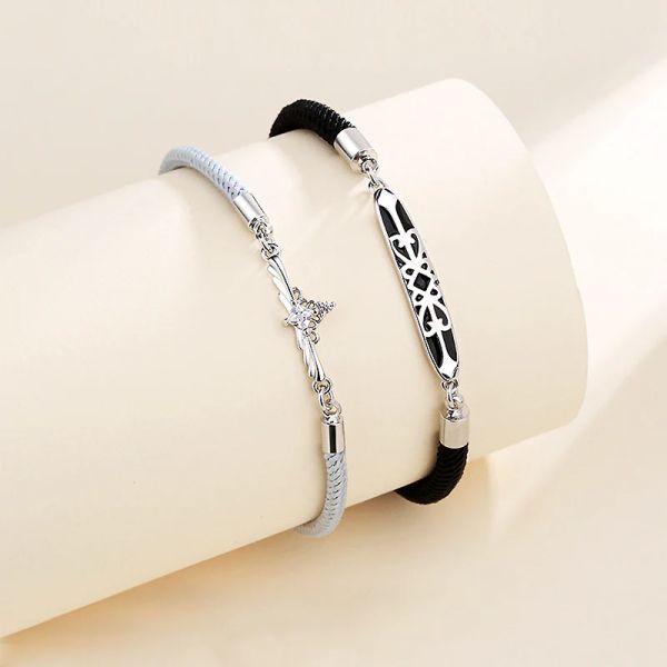 ペアアクセサリー クラウン＆ソード カップルブレスレット