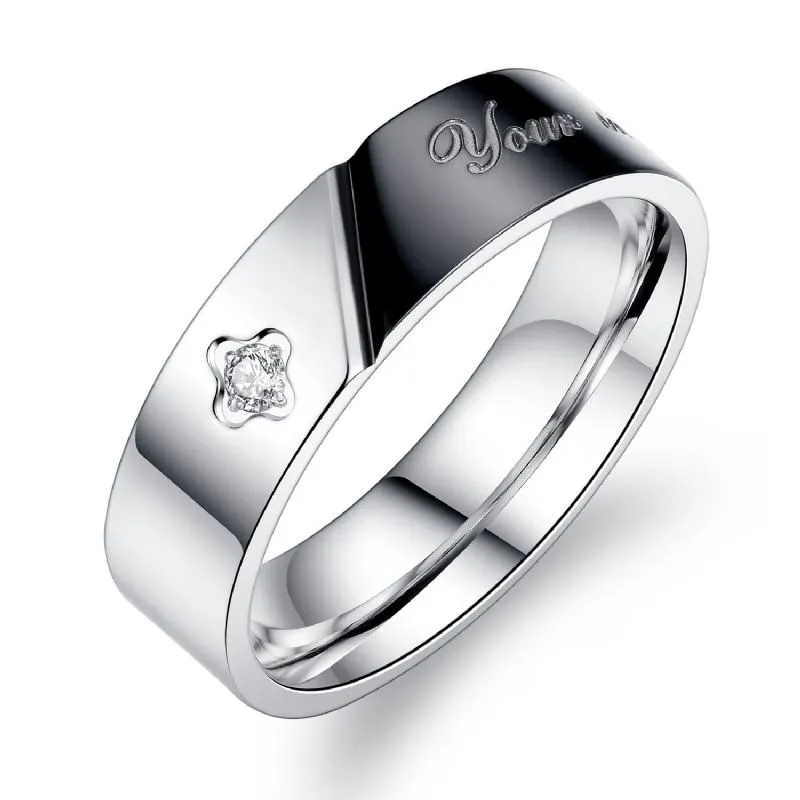 クリスタルダイヤモンド チタン鋼ペアリング