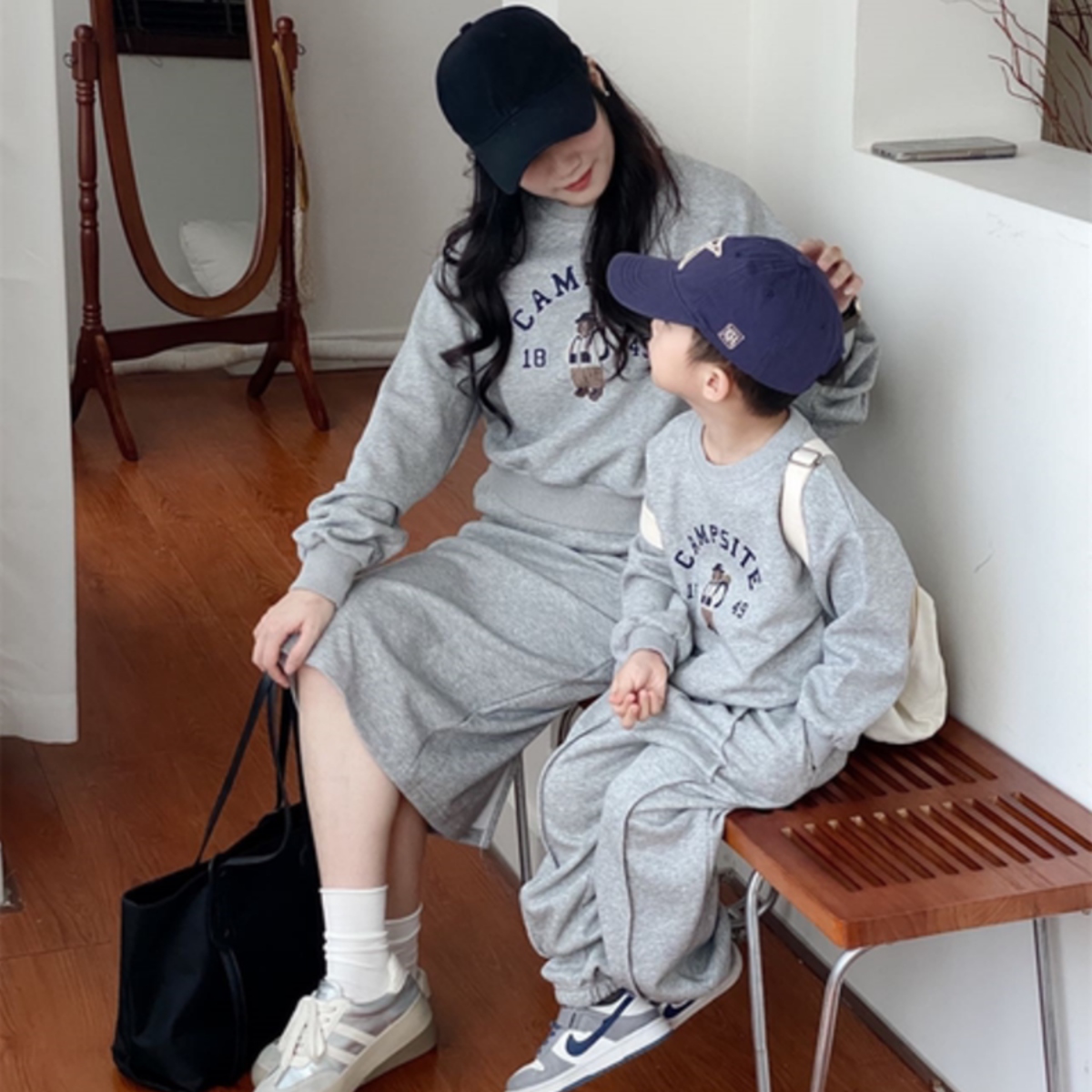 親子ペアルック キャンプベア グレートレーナー