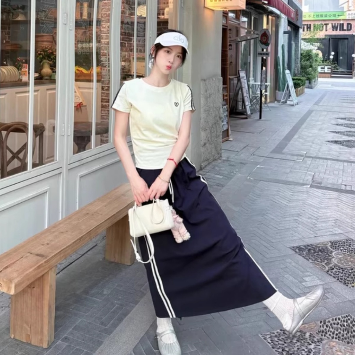 カップルペアルック シークレット・ハート スポーティリンクTシャツ