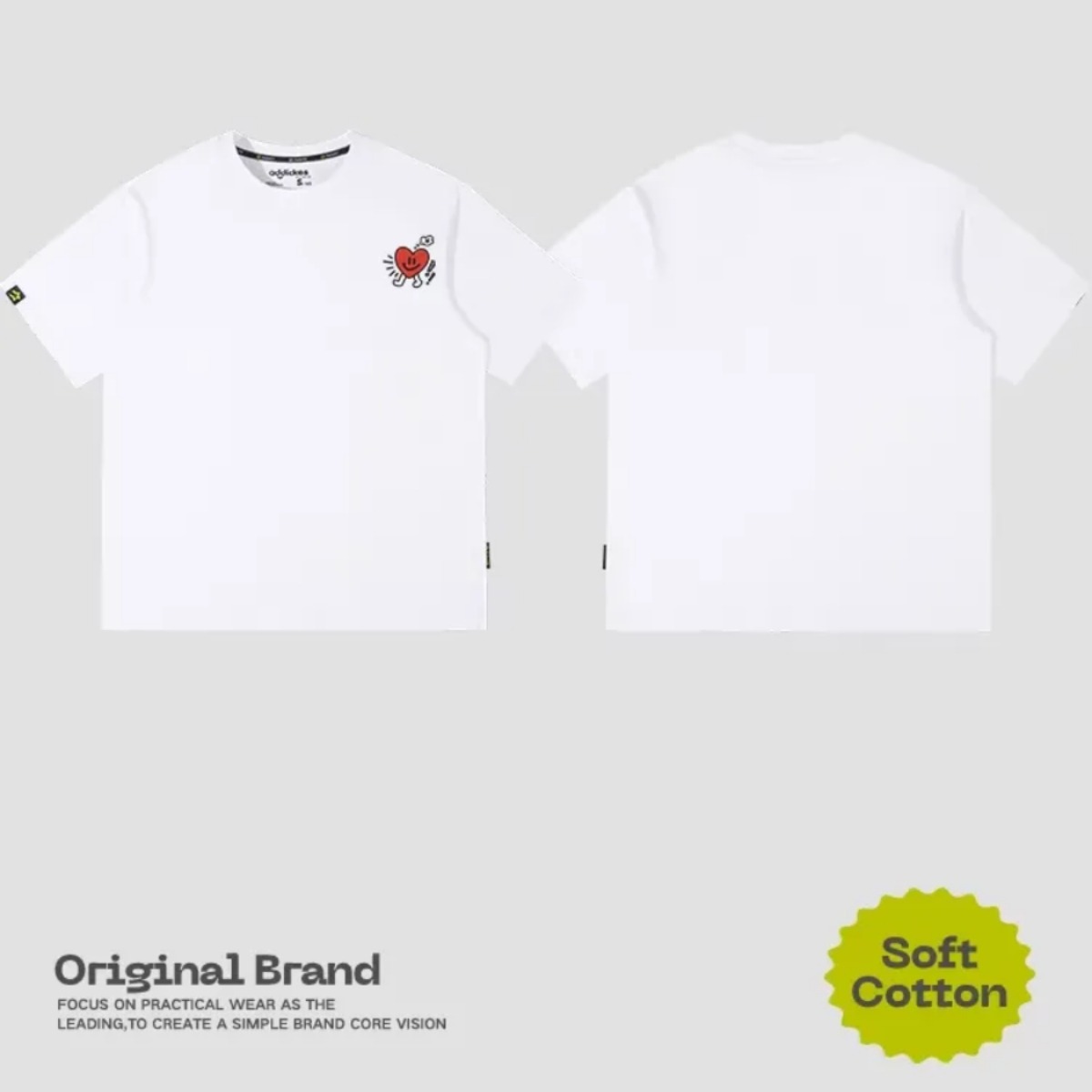 カップルペアルック ふたりを結ぶ ラビットハートTシャツ