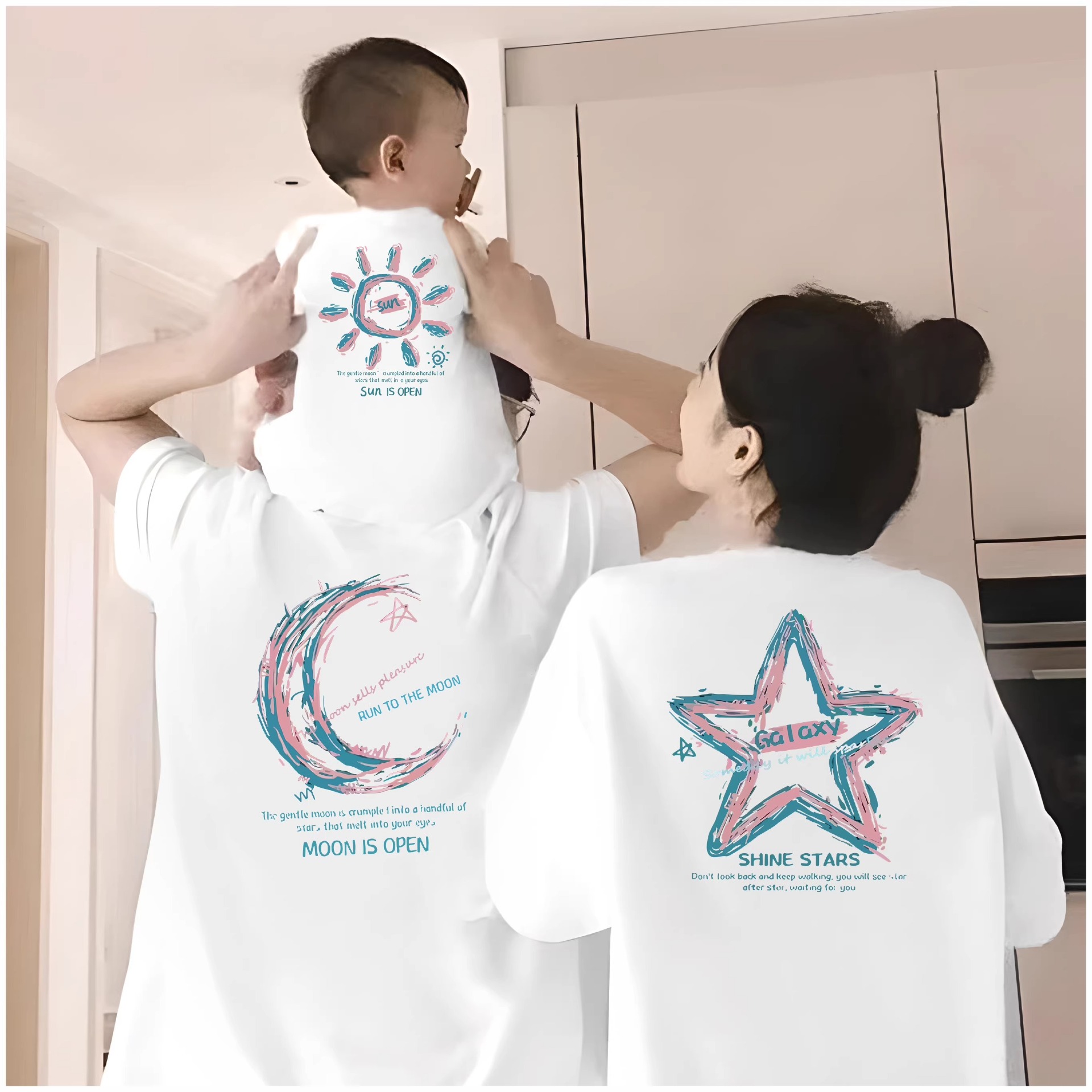 親子ペアルック ソラノカケラTシャツ