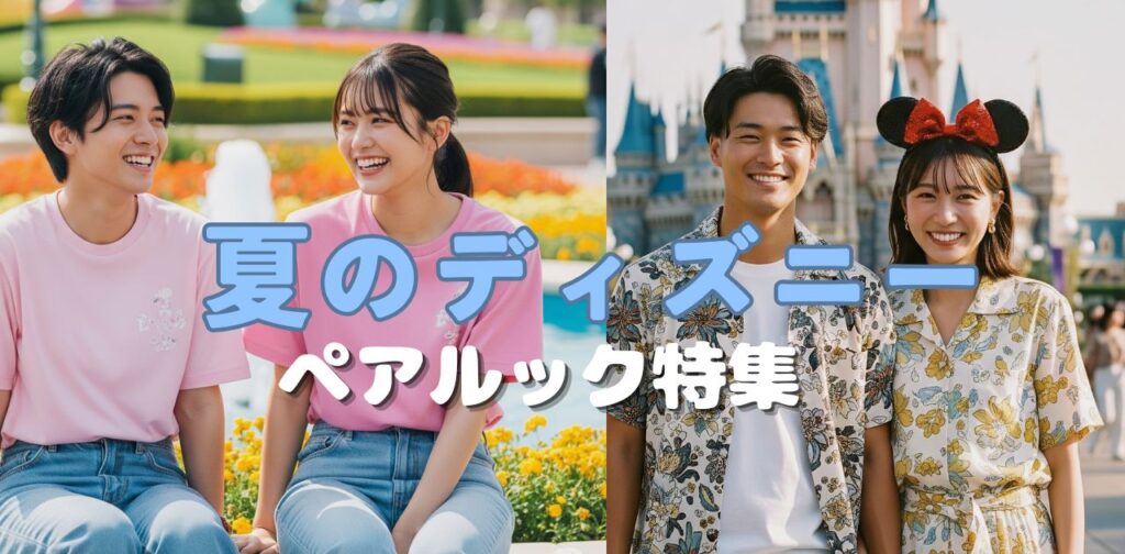 夏のディズニーで楽しむペアルックコーデ24選！今年の夏のおすすめペアルック