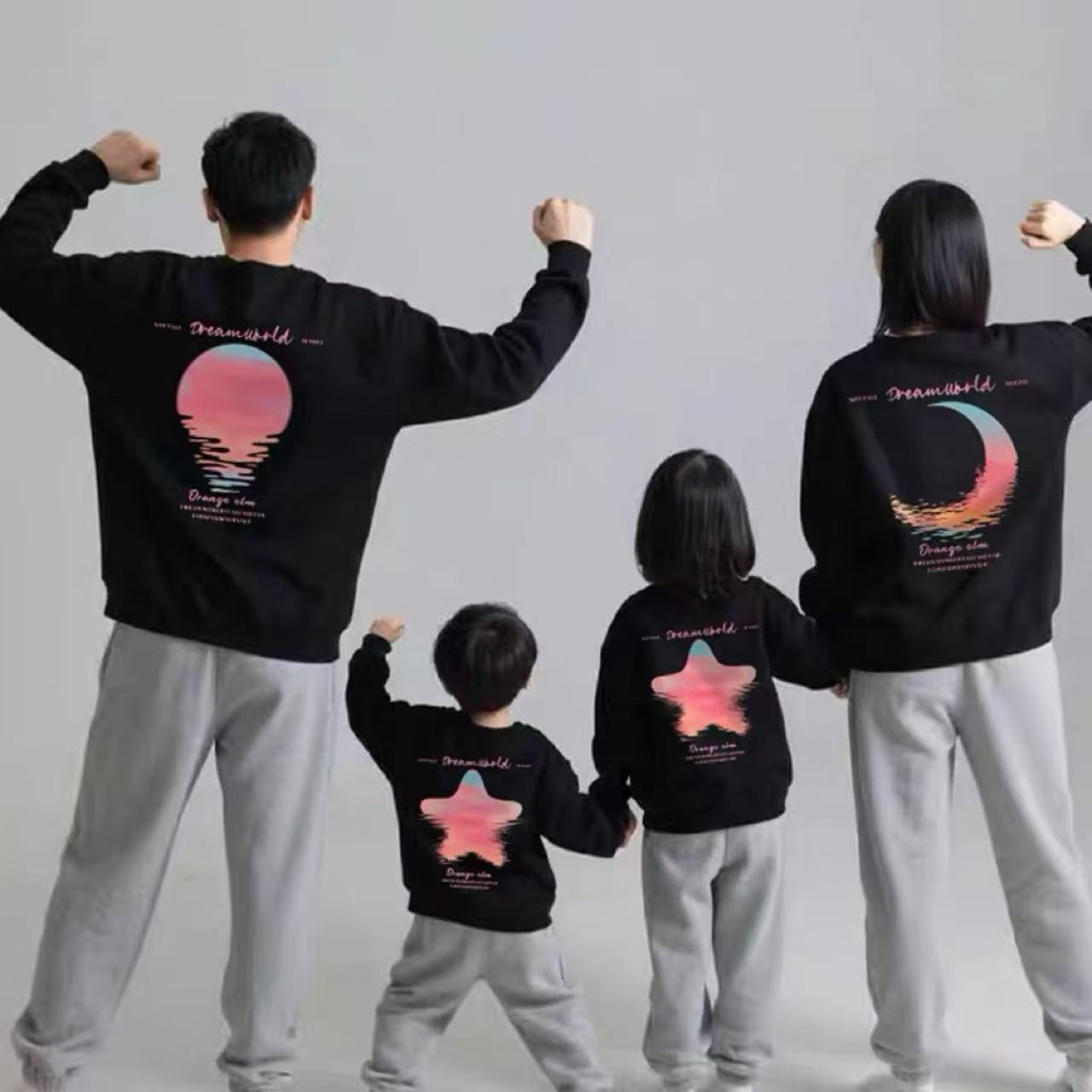 親子ペアルック ソラノカケラトレーナー スウェット ファミリーリンクコーデ