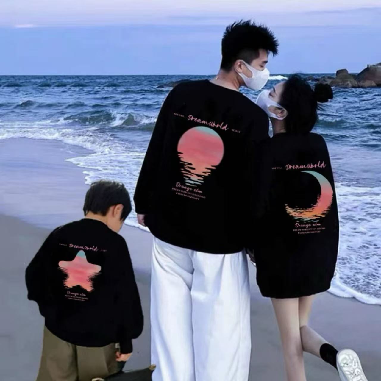 親子ペアルック ソラノカケラトレーナー スウェット ファミリーリンクコーデ